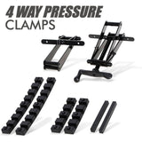 Four-Way Pressure Woodworking Clamp with Scissor-Head and Slotted Fixing Bars for Panel Gluing, Joinery, and Edge Bonding Tasks (2PCS) In Australia - Darrahopens