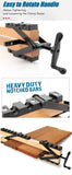 Four-Way Pressure Woodworking Clamp with Scissor-Head and Slotted Fixing Bars for Panel Gluing, Joinery, and Edge Bonding Tasks (2PCS)