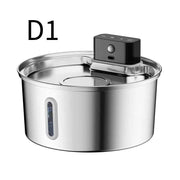 Wireless Pet Water Fountain for Cats and Small Dogs, 304 Stainless Steel, 3.2L Capacity, Rechargeable Battery, Three Flow Modes, Low Noise, Easy to Clean (D1) In Australia - Darrahopens