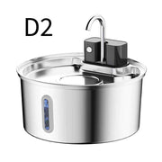 Wireless Pet Water Fountain for Cats and Small Dogs, 304 Stainless Steel, 3.2L Capacity, Rechargeable Battery, Three Flow Modes, Low Noise, Easy to Clean (D2) In Australia - Darrahopens