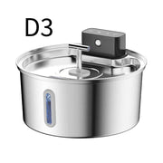 Wireless Pet Water Fountain for Cats and Small Dogs, 304 Stainless Steel, 3.2L Capacity, Rechargeable Battery, Three Flow Modes, Low Noise, Easy to Clean (D3) In Australia - Darrahopens