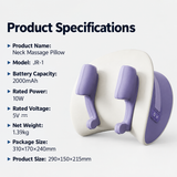 Wireless Neck and Shoulder Kneading Massage Pillow with Heat, Multi-Position Body Relaxation Device for Home Office and Daily Comfort (Lavender) In Australia - Darrahopens