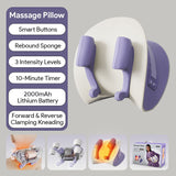 Wireless Neck and Shoulder Kneading Massage Pillow with Heat, Multi-Position Body Relaxation Device for Home Office and Daily Comfort (Lavender) In Australia - Darrahopens