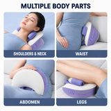 Wireless Neck and Shoulder Kneading Massage Pillow with Heat, Multi-Position Body Relaxation Device for Home Office and Daily Comfort (Lavender) In Australia - Darrahopens