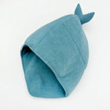 Cozy Whale-Shaped Semi-Enclosed Cat Bed, Plush Corduroy Pet Hideaway & Nap Sack – Soft, Washable, and Perfect for Year-Round Snuggling, Playing, or Peaceful Privacy in Any Living Space (Cyan) In Australia - Darrahopens