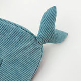 Cozy Whale-Shaped Semi-Enclosed Cat Bed, Plush Corduroy Pet Hideaway & Nap Sack – Soft, Washable, and Perfect for Year-Round Snuggling, Playing, or Peaceful Privacy in Any Living Space (Cyan) In Australia - Darrahopens
