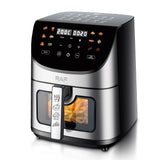 Darrahopens Appliances > Kitchen Appliances > Air Fryers Smart Stainless Steel Air Fryer with Visible Glass Window, Touch and APP Control, Large Capacity for Oil-Free Cooking of Fries, Meat, Vegetables and Desserts in Home Kitchens (Silver) In Australia - Darrahopens