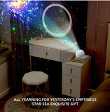 Adjustable Star Projector Lamp with Interchangeable Film Discs – Create a Dreamy Galaxy in Your Room, Perfect for Kids' Astronomy Education, Relaxing Sleep Aid, Romantic Bedroom Decor, and Party Atmosphere Lighting (10pcsCards)