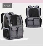 Pet Carrier Backpack for Travel, Hiking, and Vet Visits – Breathable Mesh Design with Reflective Safety Strips, Ideal for Cats and Small Dogs, Hands-Free Convenience for Outdoor Adventures (Black)