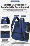 Pet Carrier Backpack for Travel, Hiking, and Vet Visits – Breathable Mesh Design with Reflective Safety Strips, Ideal for Cats and Small Dogs, Hands-Free Convenience for Outdoor Adventures (Navy)