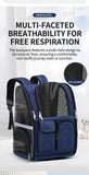 Pet Carrier Backpack for Travel, Hiking, and Vet Visits – Breathable Mesh Design with Reflective Safety Strips, Ideal for Cats and Small Dogs, Hands-Free Convenience for Outdoor Adventures (Navy)