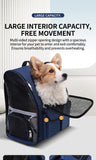 Pet Carrier Backpack for Travel, Hiking, and Vet Visits – Breathable Mesh Design with Reflective Safety Strips, Ideal for Cats and Small Dogs, Hands-Free Convenience for Outdoor Adventures (Rose)