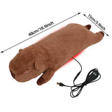 USB-Powered Capybara Plush Heating Pillow – Cute Cartoon Animal Design for Warmth and Comfort, Perfect for Belly, Waist, and Neck Heat Therapy, Ideal as a Cozy Hugging Companion for Home and Office Use (Brown) In Australia - Darrahopens