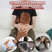 USB-Powered Capybara Plush Heating Pillow – Cute Cartoon Animal Design for Warmth and Comfort, Perfect for Belly, Waist, and Neck Heat Therapy, Ideal as a Cozy Hugging Companion for Home and Office Use (Brown) In Australia - Darrahopens