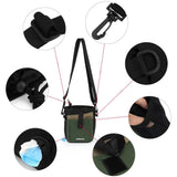 Hands-Free Dog Training Treat Pouch with Multi-Pocket Design, Portable Walking Belt Bag for Pet Snacks, Waste Bags, and Personal Items, Durable and Adjustable for Outdoor Adventures (DarkGreen)