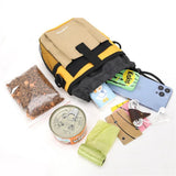 Hands-Free Dog Training Treat Pouch with Multi-Pocket Design, Portable Walking Belt Bag for Pet Snacks, Waste Bags, and Personal Items, Durable and Adjustable for Outdoor Adventures (DarkGreen)