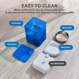 Smart Pet Feeder with WiFi and Button Control, 4L Automatic Cat and Dog Food Dispenser with Removable Stainless Steel Bowl, Ideal for Busy Owners, Travel, and Home Use (Orange, Button Version)