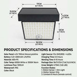 Solar Powered Outdoor LED Floodlight with Remote Control and Motion Sensor, Dual Charging via Solar and USB, Weatherproof Wall Light for Driveway Garden Patio, Choice of 6000K Daylight or 3000K Warm Glow (3000K Warm，2PCS) In Australia - Darrahopens