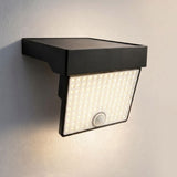 Solar Powered Outdoor LED Floodlight with Remote Control and Motion Sensor, Dual Charging via Solar and USB, Weatherproof Wall Light for Driveway Garden Patio, Choice of 6000K Daylight or 3000K Warm Glow (3000K Warm，2PCS)