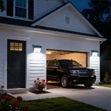 Solar Powered Outdoor LED Floodlight with Remote Control and Motion Sensor, Dual Charging via Solar and USB, Weatherproof Wall Light for Driveway Garden Patio, Choice of 6000K Daylight or 3000K Warm Glow (3000K Warm，2PCS)