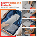 USB-Powered Electric Foot Warmer with 4 Temperature Settings and Timer, Soft Plush Heated Foot Pad for Home Office Travel, Multipurpose Hand Knee Belly Warmer (Grey) In Australia - Darrahopens