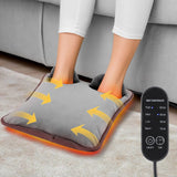 USB-Powered Electric Foot Warmer with 4 Temperature Settings and Timer, Soft Plush Heated Foot Pad for Home Office Travel, Multipurpose Hand Knee Belly Warmer (Grey) In Australia - Darrahopens