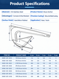 Bruce Style Anchor with Mirror Polished Finish for Boat and Yacht Mooring in Various Marine Environments (7.5kg) In Australia - Darrahopens