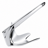 Bruce Style Anchor with Mirror Polished Finish for Boat and Yacht Mooring in Various Marine Environments (7.5kg)