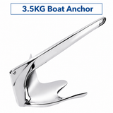 Bruce Style Anchor with Mirror Polished Finish for Boat and Yacht Mooring in Various Marine Environments (7.5kg)
