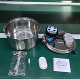 304 Stainless Steel 3.2L Pet Water Fountain with Triple Filtration, Ultra-Quiet Pump, and Dishwasher-Safe Design for Cats and Small Dogs (C2)