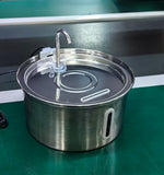 304 Stainless Steel 3.2L Pet Water Fountain with Triple Filtration, Ultra-Quiet Pump, and Dishwasher-Safe Design for Cats and Small Dogs (C2)