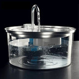 304 Stainless Steel 3.2L Pet Water Fountain with Triple Filtration, Ultra-Quiet Pump, and Dishwasher-Safe Design for Cats and Small Dogs (C3)