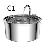 304 Stainless Steel 3.2L Pet Water Fountain with Triple Filtration, Ultra-Quiet Pump, and Dishwasher-Safe Design for Cats and Small Dogs (C3)