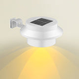 Solar Powered Smart Wall Light with Auto Dusk-to-Dawn Sensor, IP65 Waterproof Fence & Garden Accent Lighting, Available in 3000K Warm White or 6000K Cool White, Ideal for Patio, Pathway, and Courtyard Ambient Glow (16PCS, Black Housing‑Warm White Light)