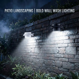 Solar Powered Smart Wall Light with Auto Dusk-to-Dawn Sensor, IP65 Waterproof Fence & Garden Accent Lighting, Available in 3000K Warm White or 6000K Cool White, Ideal for Patio, Pathway, and Courtyard Ambient Glow (16PCS, White Housing‑Warm White Light)