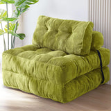Darrahopens Furniture > Sofas > Sofas & Sofa Beds Convertible Folding Sofa Bed Pumpkin Design Corduroy Fabric Two-in-One Lounger for Living Room Bedroom Small Apartments Guest Room Daily Relaxation and Overnight Sleeping (Orange) In Australia - Darrahopens