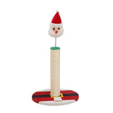Cat Christmas Tree Scratcher Post with Spring Bobbing Head and Hanging Ball, Festive Santa and Candy Cane Design, Durable Sisal Rope, No-Mess Scratching, Interactive Indoor Cat Toy and Holiday Decor (30*57CM) In Australia - Darrahopens