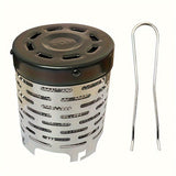 Portable Stainless Steel Camping Heater for Outdoor Cooking and Warming – Perfect for Tent, Snow, Ice Fishing, and Backpacking Trips with Detachable Handle (Black) In Australia - Darrahopens