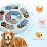 Interactive Dog Puzzle Feeder Toy, Slow Feeder with Sliding Lids for Mental Stimulation, Fun Treat Hide & Seek Game for Boredom Relief and Healthy Eating (Blush) In Australia - Darrahopens