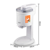 Automatic Ice Cream Maker for Home Use, Compact Countertop Machine for Fresh DIY Desserts, Soft Serve, Sorbet, Frozen Yogurt, Kids-Friendly Sweet Treats, One-Touch Operation, Easy-Clean Design (White) In Australia - Darrahopens