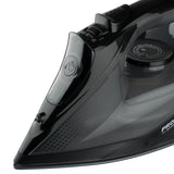 2200W Handheld Electric Steam Iron with Ceramic Soleplate, Continuous Steam and Vertical Ironing for Home Clothes Wrinkles (Black)