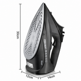2200W Handheld Electric Steam Iron with Ceramic Soleplate, Continuous Steam and Vertical Ironing for Home Clothes Wrinkles (Cyan) In Australia - Darrahopens
