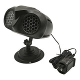 LED Snowflake Projection Owl Light, Dual Lens Dynamic Snowfall Effect for Indoor Christmas Decor and Outdoor Garden Waterproof Landscape Lighting (Black)
