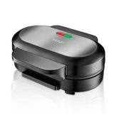 Darrahopens Appliances > Kitchen Appliances > Speciality Appliances RAF R.253 Household Hamburger Maker with Dual Non-Stick Cooking Plates, 1000W Even Heating, Opens Flat for Eggs and Patties, Compact Countertop Breakfast Sandwich Machine for Home Kitchens (Black) In Australia - Darrahopens