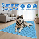 Summer Cooling Mat for Pets – Ultra-Soft, Breathable, and Durable Hexagon-Textured Surface for Instant Comfort – Ideal for Cats, Dogs, and Small Animals – Available in 5 Sizes for Year-Round Cooling Relief (L) In Australia - Darrahopens