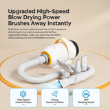 Smart Pet Grooming Dryer with Adjustable Speed Temperature and Replaceable Nozzles for Quick Drying and Loose Hair Removal After Bathing for Cats and Dogs at Home (Single Blow Pet Dryer) In Australia - Darrahopens