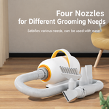 Smart Pet Grooming Dryer with Adjustable Speed Temperature and Replaceable Nozzles for Quick Drying and Loose Hair Removal After Bathing for Cats and Dogs at Home (Single Blow Pet Dryer) In Australia - Darrahopens