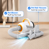 Smart Pet Grooming Dryer with Adjustable Speed Temperature and Replaceable Nozzles for Quick Drying and Loose Hair Removal After Bathing for Cats and Dogs at Home (Upgraded Blow & Suction Pet Dryer) In Australia - Darrahopens