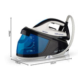 Professional Steam Iron with 1.5L Detachable Water Tank, Ceramic Soleplate, and Auto Shut-Off – Ideal for Home Garment Care, Curtain Smoothing, and Light Commercial Use (Blue) In Australia - Darrahopens