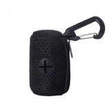 Portable Poop Bag Holder Dispenser for Dog Walking – Mesh Roll Bag Storage Case with Carabiner Clip, Easy One-Hand Pull for Outdoor Pet Waste Cleanup (Black) In Australia - Darrahopens